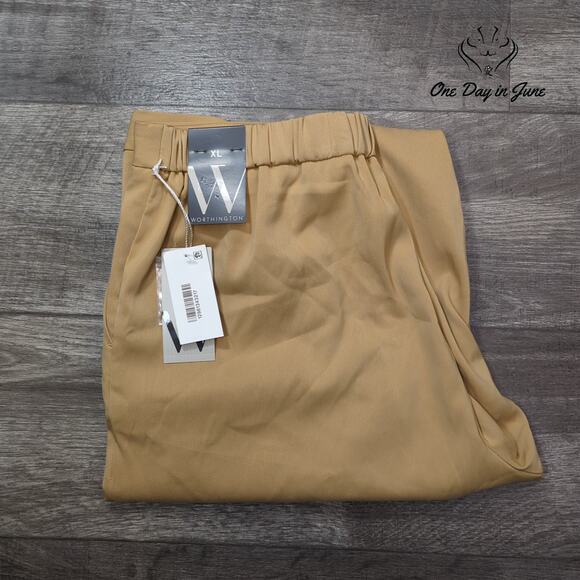 Worthington Pull On Straight Leg Pants Size XL - Picture 6 of 6